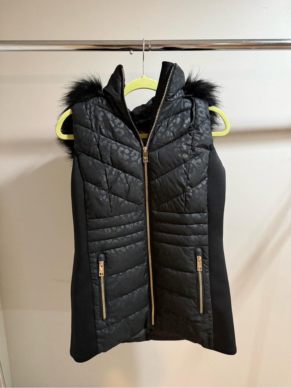 Black Quilted Vest